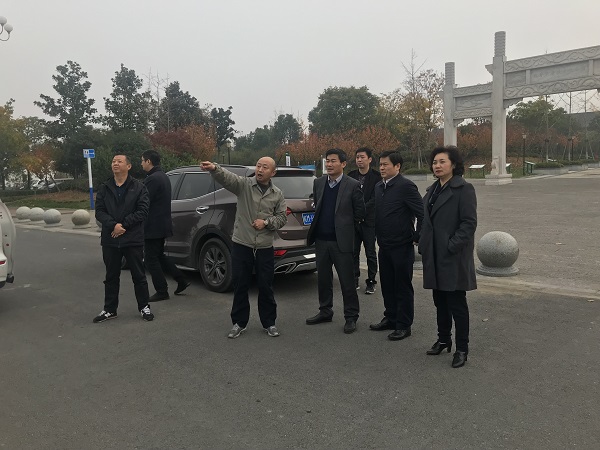 夏萍、程保银实地调研徽盐地产在建项目