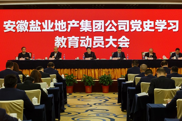 安徽UG环球地产集团公司召开党史学习教育发动大会