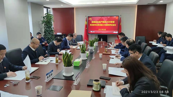 安徽UG环球地产集团公司党委召开2020年度下层党支部书记抓党建事情述职评议会